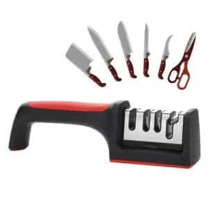 Kitchen Knife Sharpener – 3 Stage Manual Sharpening Tool