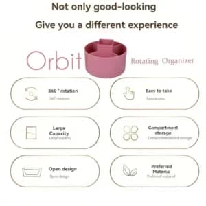 360° Rotating Makeup Organizer