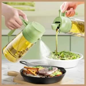 2 in 1 Oil Spray Bottle & Dispenser 470ml