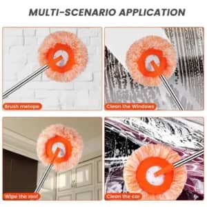 360° Rotating Microfiber Mop – Multi Purpose Floor, Glass & Car Cleaning Mop